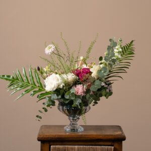 Copa floral de cristal